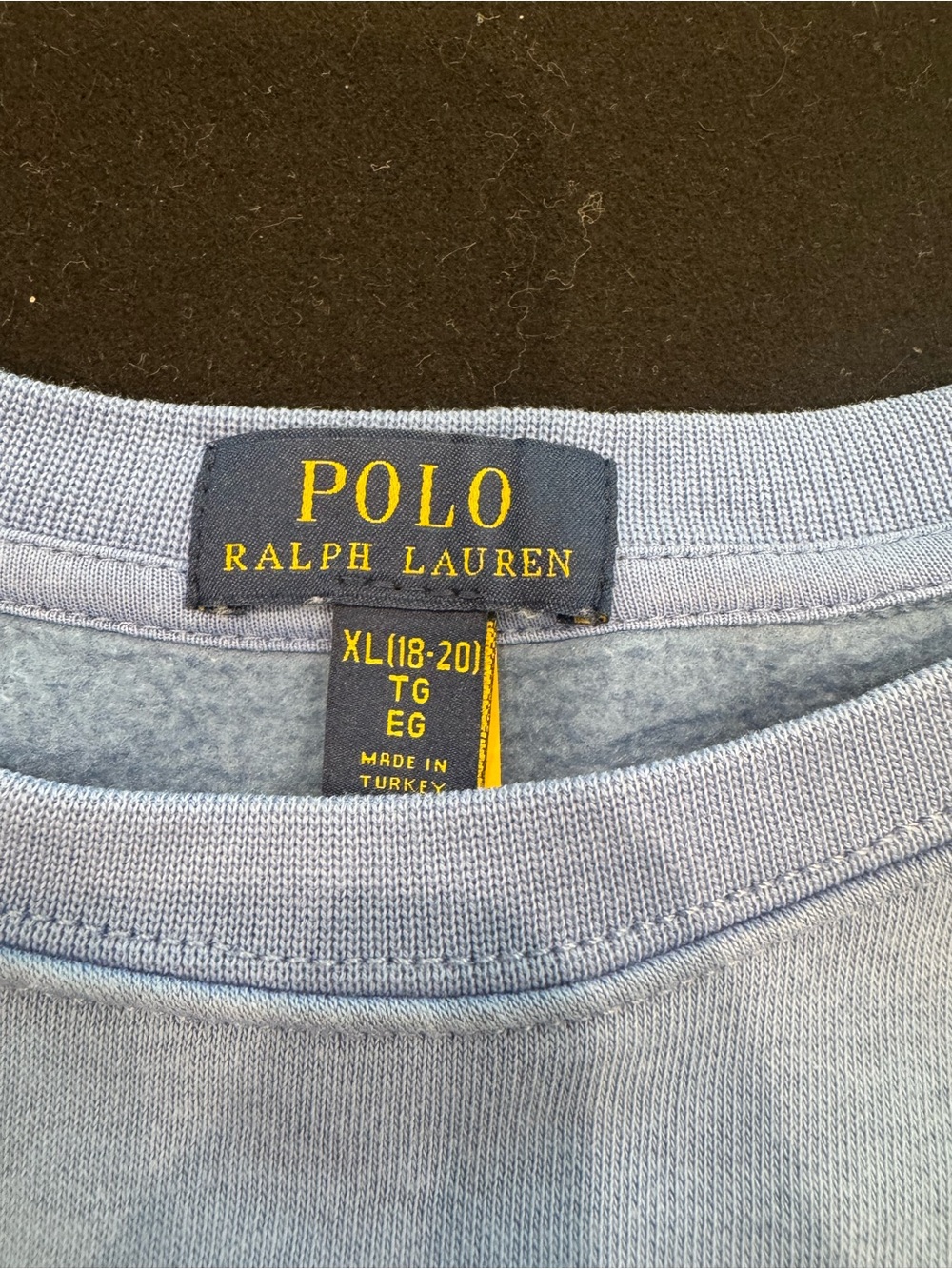 Polo by Ralph Lauren Light Blue Crewneck Sweatshirt - Picture 2 of 3